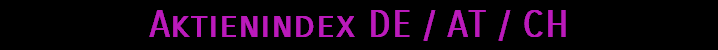 Aktienindex DE / AT / CH