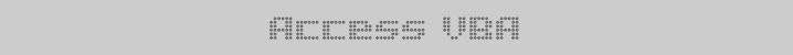 Access VBA